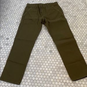NWT Men’s velvet brand green army pants